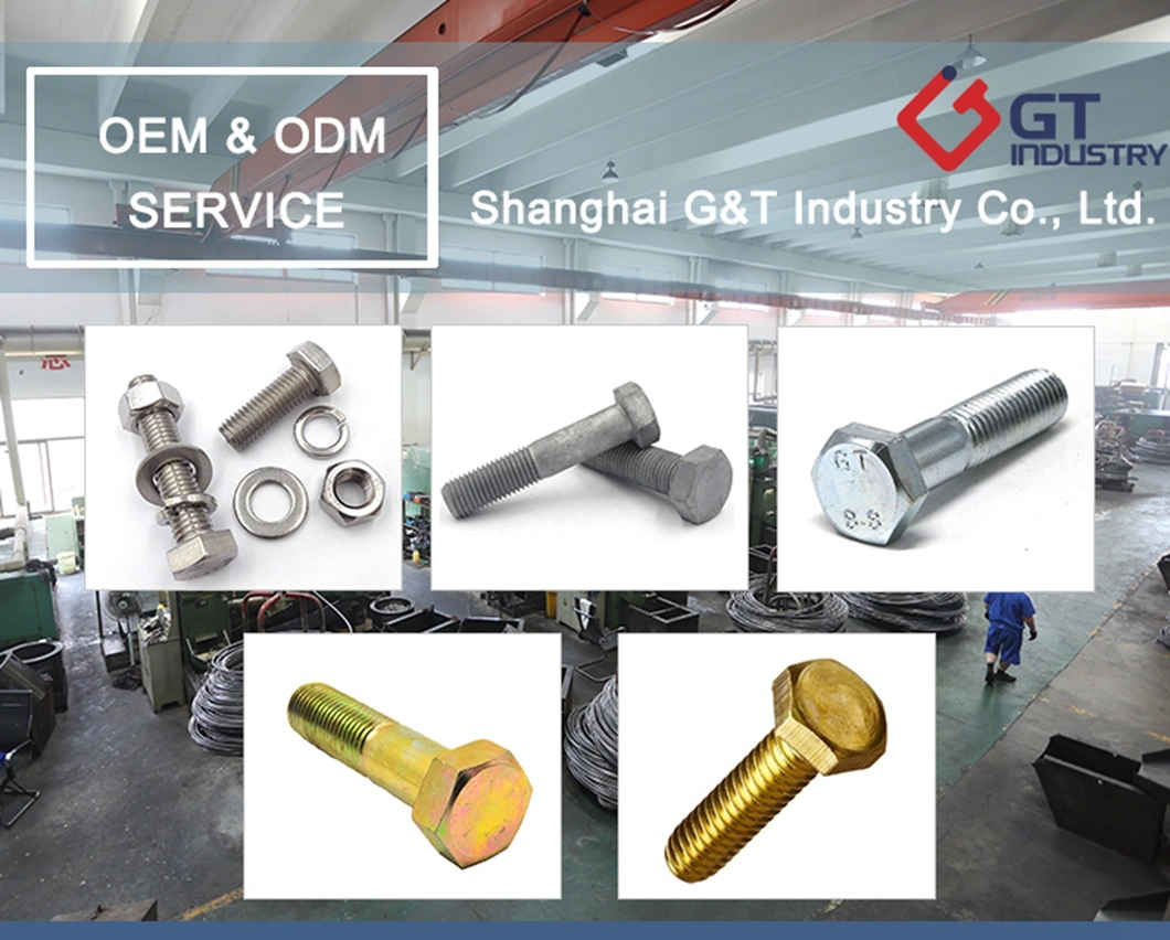Chinese Factory Price Fastener Hardware Grade 8.8 Stainless Steel Carbon Steel DIN931 DIN933 Hex Head Nut and Bolt