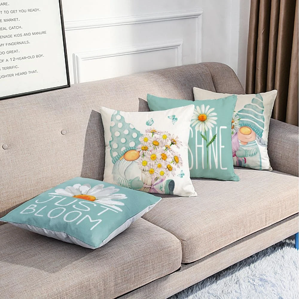 Yellow Spring Summer Decorative Home Decorations Cushion for Chair Sofa Home Hotel